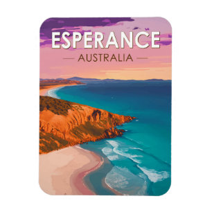 Esperance Australia Travel Art Vintage Magneet
