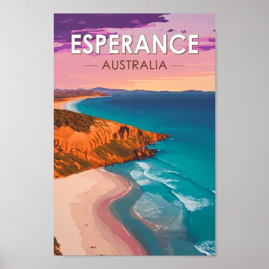 Esperance Australia Travel Art Vintage Poster (Voorkant)