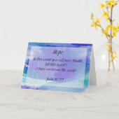 Espérance Carte de voeux Encouragement Bible Verse (Fleur jaune)