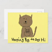 espérant par dire hi kangaroo carte postale   (Devant / Derrière)