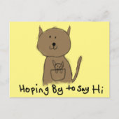 espérant par dire hi kangaroo carte postale   (Devant)