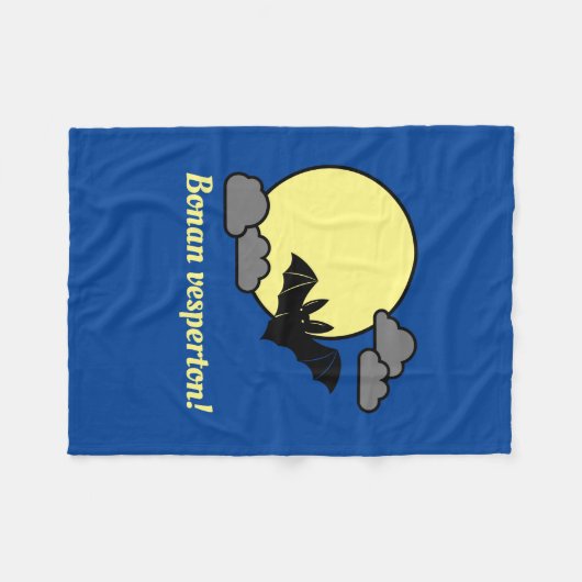 Esperanto: Bonan vesperton! Fleece Deken (Voorkant (Horizontaal))