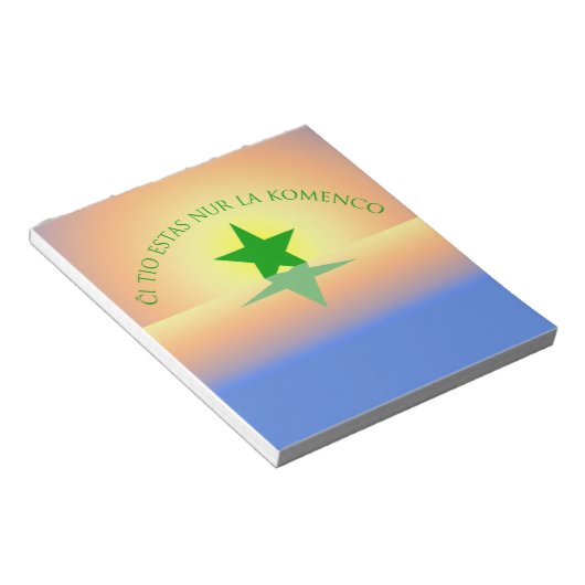 Esperanto: De enkel Blocnote van het Begin (Schuin)