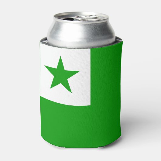 Esperanto Flag Blikjeskoeler (Blikje Voorkant)