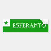 Esperanto Flag Bumpersticker (Voorkant)