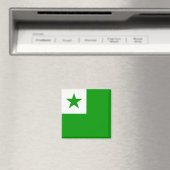 Esperanto Flag Magneet (Insitu (Vaatwasser))