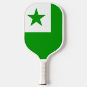 Esperanto Flag Pickleball Paddle (Achterkant)