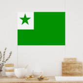 Esperanto Flag Poster (Keuken)