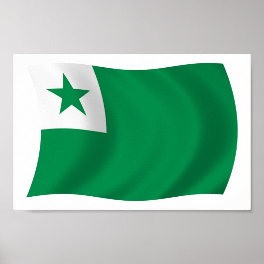 Esperanto Flag Poster Print (Voorkant)