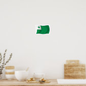 Esperanto Flag Poster Print (Keuken)