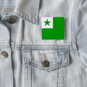 Esperanto Flag Vierkante Button 5,1 Cm (In situ)