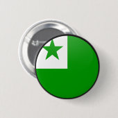 Esperanto-kwaliteitslakkencirkel Ronde Button 5,7 Cm (Voorkant /achterkant)