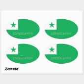 Esperanto Ovale Sticker (Vel)