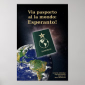 Esperanto passaporte poster (Voorkant)