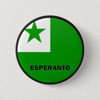 Esperanto Roundel kwaliteitsvlag Ronde Button 5,7 Cm