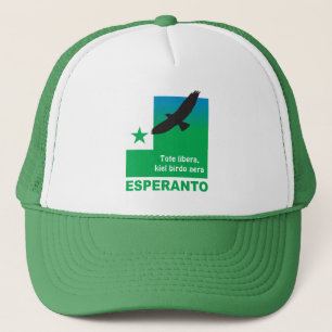 Esperanto / "Tute libera, kiel birdo aera" Trucker Pet