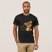 Esperanto: Via urso trinkas bieron. T-shirt (Voorkant volledig)