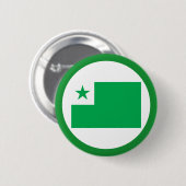 Esperantovlag, Ronde Button 5,7 Cm (Voorkant /achterkant)