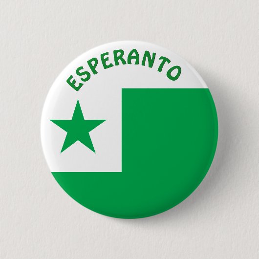 Esperantovlag, Ronde Button 5,7 Cm (Voorkant)