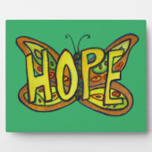Espère Inspiration Papillon Peinture Plaque cadeau (Devant)