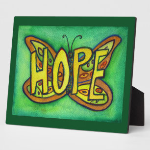 Espère Inspiration Papillon Peinture Plaque cadeau