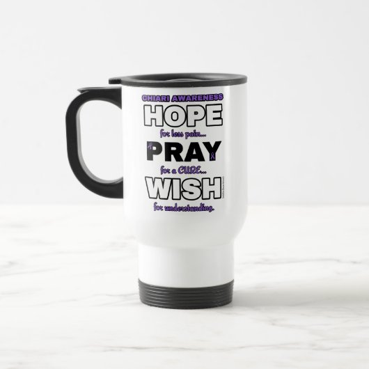 Espère Prier Souhaite...Chiari Travel Mug (Gauche)
