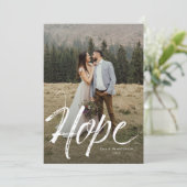 Espérer un carte photo de vacances simple (Debout devant)