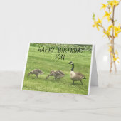 ESPÉREZ QUE VOTRE ANNIVERSAIRE EST JUSTE LA CARTE  (Fleur jaune)