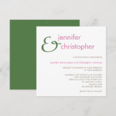 Esperluète : : Faire-part de mariage (Devant / Derrière)