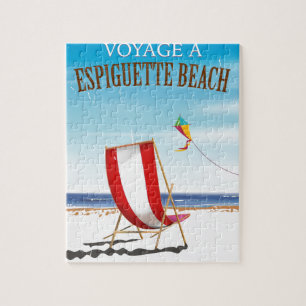 Espiguette Beach Frankrijk reisposter Legpuzzel