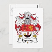 Espinosa Family Crest Briefkaart (Voorkant / Achterkant)