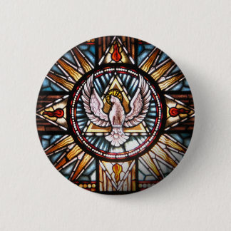 Espírito Santo vitral Ronde Button 5,7 Cm