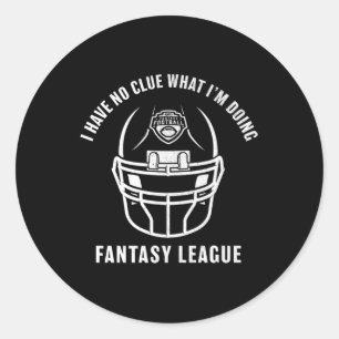 ESPN Fantasy Football dat ik geen idee heb wat ik Ronde Sticker