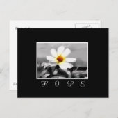 espoir carte postale florale (Devant / Derrière)