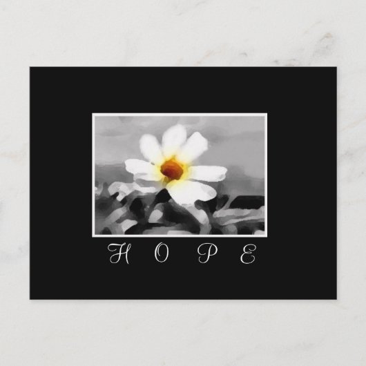 espoir carte postale florale (Devant)