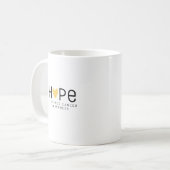 espoir.conscience du cancer de l'enfance. Mugs (Devant gauche)