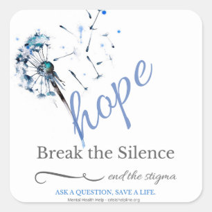 Espoir de maladie mentale - Stickers Dandelion