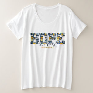 Espoir en Christ - Bible florale Verse Chemise