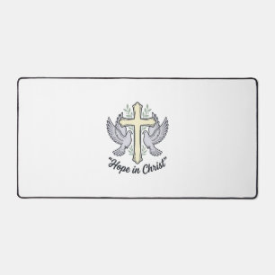 Espoir en Christ Colombe Croix Design Chrétien Vin