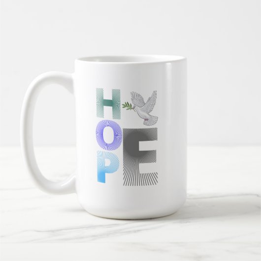Espoir - Foi chrétienne Mug inspirationnel (Gauche)