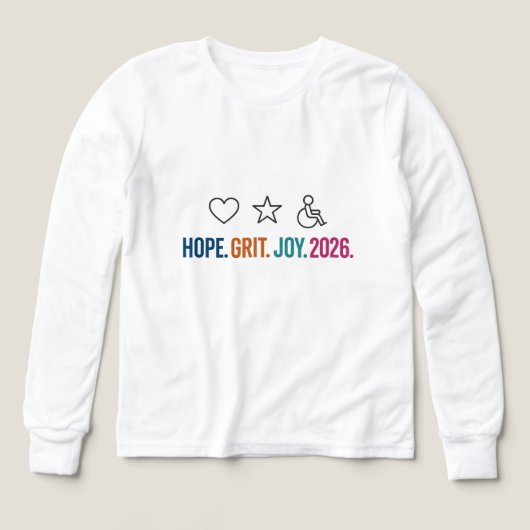 Espoir Résilience Joie 2026 Minimaliste Besoins Sp (Motif recto)