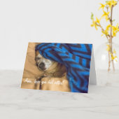 Espoir vous sentez une meilleure carte de voeux (Fleur jaune)