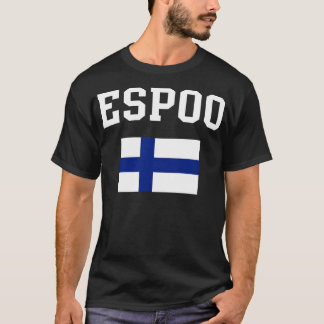 Espoo Finland - Vlag Erfgoed T-shirt