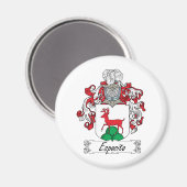 Esposito Family Crest Magneet (Voorkant / Achterkant)