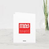 Espousal van Heilige Maagdelijke Notecard Kaart (Achterkant)