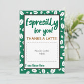 Espresilly pour vous enseignant Titulaire de carte (Debout devant)