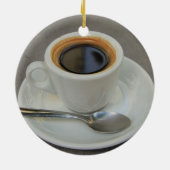 Espresso coffeesbristmas Ornament (Achterkant)