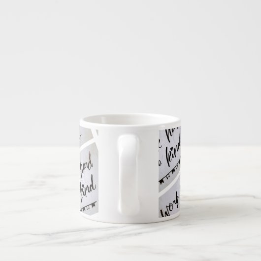 Espresso Cup - Work Hard, Be Kind Espresso Kop (Achterkant)