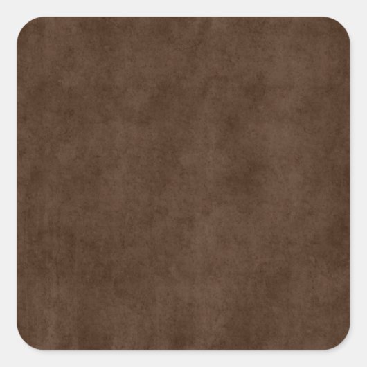 Espresso Dark Brown Parchment Antiek Vierkante Sticker (Voorkant)
