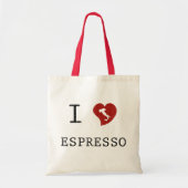 Espresso houdt van I Love Espresso Tote Bag (Voorkant)